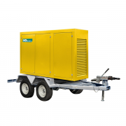 MitsuDiesel МД АД-250С-Т400-2РКМ29 в шумозащитном кожухе на прицепе с АВР