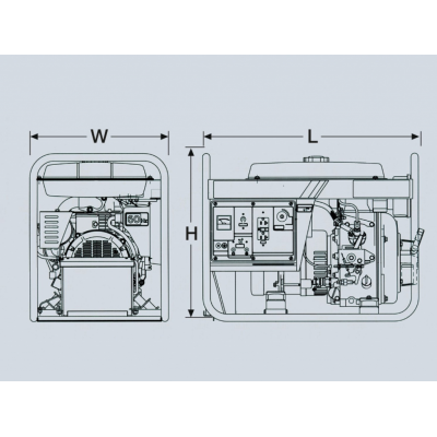 Дизельный генератор Yanmar YDG 2700 N-5B2 Дизельный генератор Yanmar YDG 2700 N-5B2