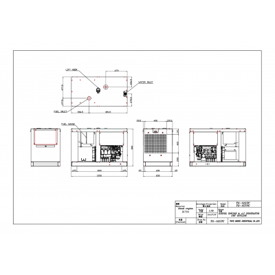 Дизельный генератор Toyo TG-12SPC с АВР Дизельный генератор Toyo TG-12SPC с АВР