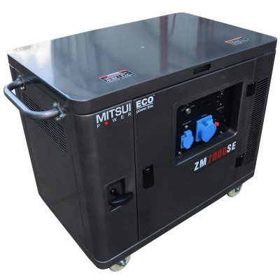 Бензиновый генератор Mitsui Power ZM 7000 SE в кожухе с АВР Бензиновый генератор Mitsui Power ZM 7000 SE в кожухе с АВР