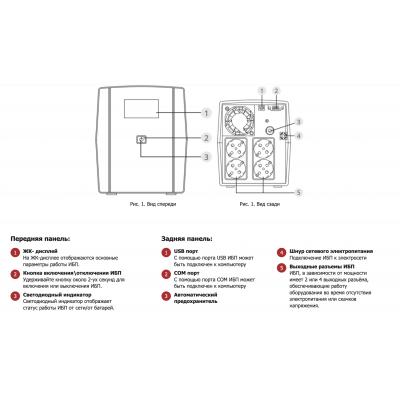 Напольный ИБП Импульс ЮНИОР СМАРТ 1000 LCD RJ11/RJ45 Напольный ИБП Импульс ЮНИОР СМАРТ 1000 LCD RJ11/RJ45