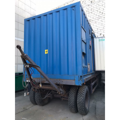 БУ дизельный генератор Cummins C900d5 в контейнере на шасси БУ дизельный генератор Cummins C900d5 в контейнере на шасси