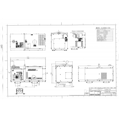 Дизельный генератор Kubota GL9000 Дизельный генератор Kubota GL9000