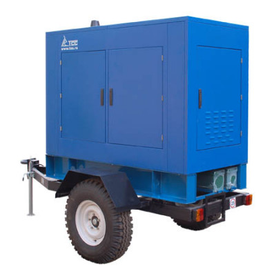 Дизельный генератор ТСС ЭД-30-Т400-1РПМ1 под капотом на шасси Дизельный генератор ТСС ЭД-30-Т400-1РПМ1 под капотом на шасси