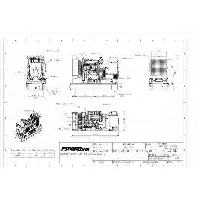 Дизельный генератор PowerLink GMS100C с АВР Дизельный генератор PowerLink GMS100C с АВР