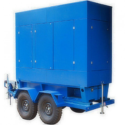 Дизельный генератор ТСС ЭД-250-Т400-1РПМ3 под капотом на шасси Дизельный генератор ТСС ЭД-250-Т400-1РПМ3 под капотом на шасси