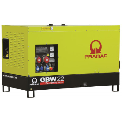 Дизельный генератор Pramac GBW 22 Y 1 фаза в кожухе Дизельный генератор Pramac GBW 22 Y 1 фаза в кожухе