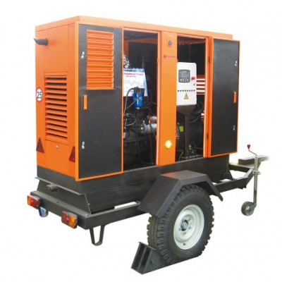 Дизельный генератор ММЗ МДГ 7056 в кожухе на шасси Дизельный генератор ММЗ МДГ 7056 в кожухе на шасси