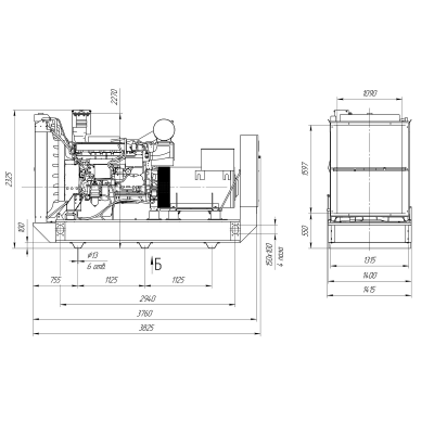 Дизельный генератор ПСМ ADV-500 с АВР Дизельный генератор ПСМ ADV-500 с АВР