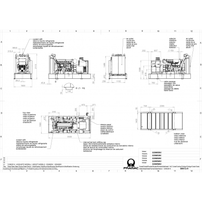 Дизельный генератор Pramac GSW 600 V с АВР Дизельный генератор Pramac GSW 600 V с АВР