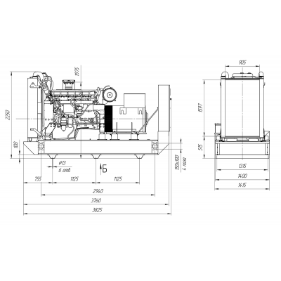 Дизельный генератор ПСМ ADV-400 в контейнере с АВР Дизельный генератор ПСМ ADV-400 в контейнере с АВР