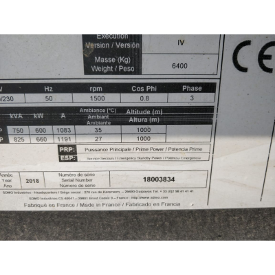 БУ дизельный генератор SDMO D830 в кожухе БУ дизельный генератор SDMO D830 в кожухе
