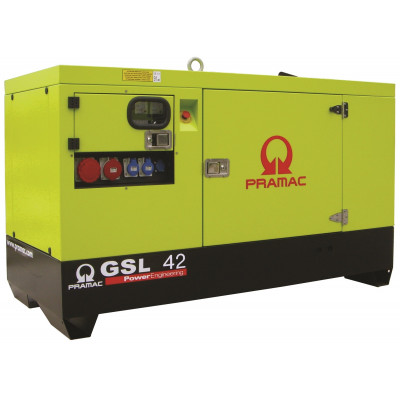 Дизельный генератор Pramac GSL 42 D в кожухе с АВР Дизельный генератор Pramac GSL 42 D в кожухе с АВР