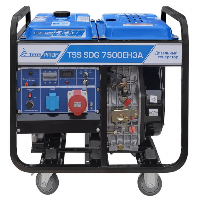Дизельный генератор ТСС SDG 7500EH3A с АВР Дизельный генератор ТСС SDG 7500EH3A с АВР