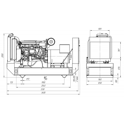 Дизельный генератор ПСМ ADV-320 Дизельный генератор ПСМ ADV-320