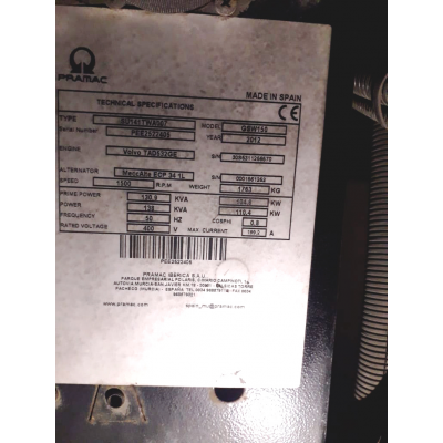 БУ дизельный генератор Pramac GSW 150 V в кожухе БУ дизельный генератор Pramac GSW 150 V в кожухе