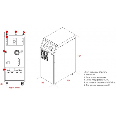 Напольный ИБП Makelsan BX3310 FA Напольный ИБП Makelsan BX3310 FA
